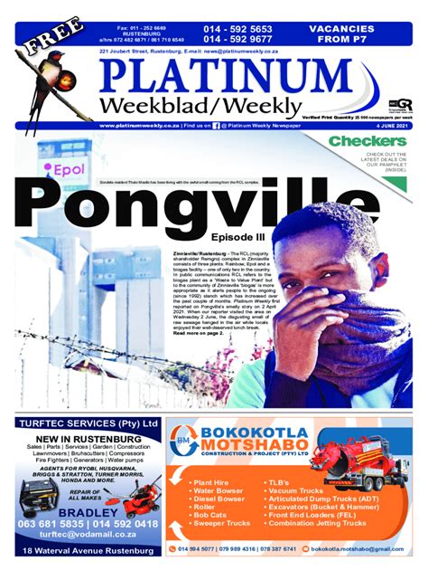 Ads@platinumweekly.co.za Whore